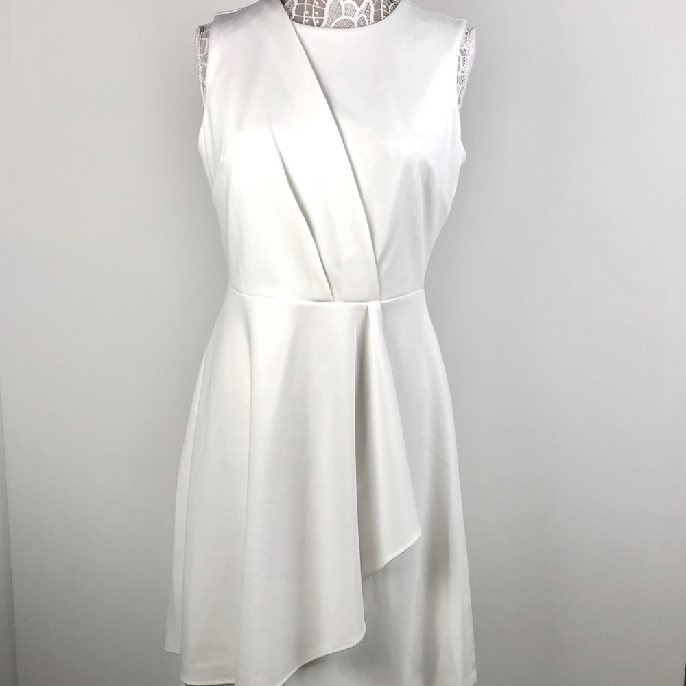 Calvin Klein Cascading Ruffle Sleeveless Dress